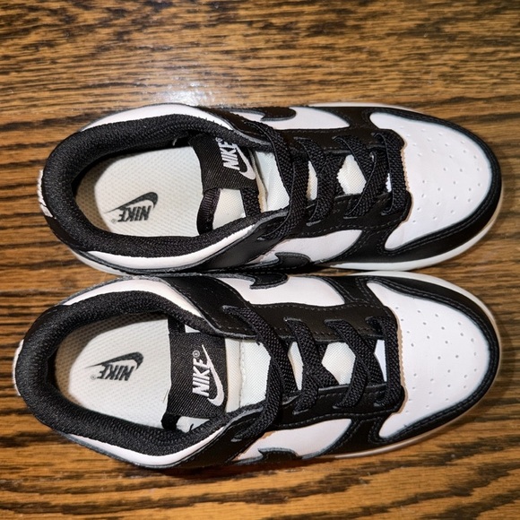 Nike Dunk Low Baby/Toddler Shoes. Nike.com Nike Kids Dunk Low Black and White Sneakers 10C